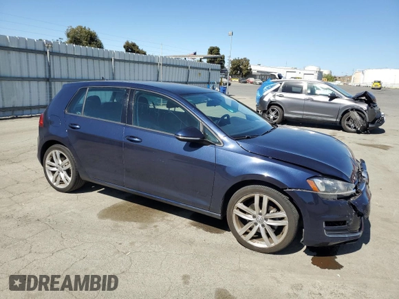 2015 Volkswagen Golf TSI SEL with VIN 3VW217AU6FM007389, listed as a Copart auction lot 61438645 with 64,832 mi miles and Salvage title. Bid and sale history available at DreamBid. Image 4.