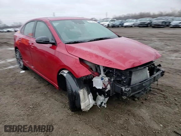 2022 Kia Forte GT with VIN 3KPF44AC8NE464621, listed as a Copart auction lot 86119804 with 41,985 mi miles and Salvage Title. Bid and sale history available at carsss.com. Image 13.