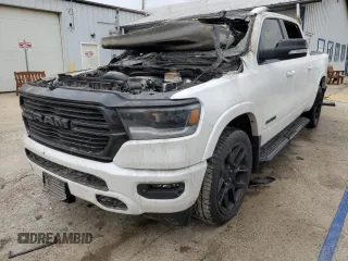 2021 Ram 1500 Laramie z VIN 1C6SRFJT7MN616871, wystawiony jako Copart lot #82034054 z przebiegiem Nie podano mil oraz Nie do naprawy • Non repairable. Historia ofert i sprzedaży dostępna na DreamBid. Obrazek 1.