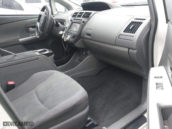 2012 Toyota Prius v Two with VIN JTDZN3EU8C3077725, listed as a IAAI auction lot 41793393 with 209,155 mi miles. Bid and sale history available at carsss.com. Image 5.