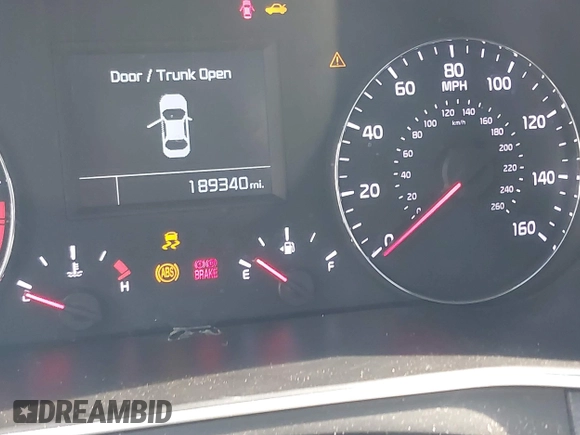 2015 Kia Cadenza Premium with VIN KNALN4D70F5196706, listed as a IAAI auction lot 41262917 with 189,340 mi miles. Bid and sale history available at carsss.com. Image 14.