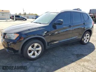 2011 BMW X3 28i with VIN 5UXWX5C51BL713239, listed as a Copart auction lot 48728155 with 155,114 mi miles and Clean Title. Bid and sale history available at carsss.com. Image 1.