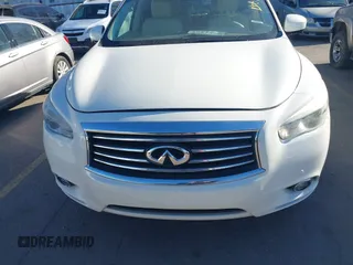 2013 Infiniti JX35 with VIN 5N1AL0MMXDC322380, listed as a IAAI auction lot 41862620 with 168,436 mi miles. Bid and sale history available at carsss.com. Image 6.
