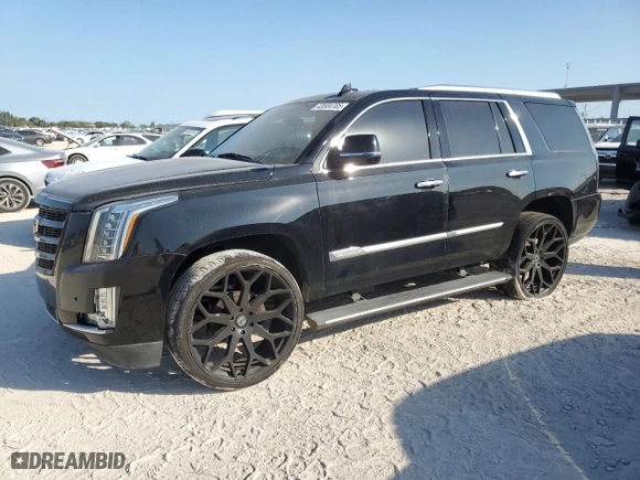 2015 Cadillac Escalade Premium with VIN 1GYS3NKJ1FR536036, listed as a Copart auction lot 43504705 with 140,640 mi miles and Salvage Title. Bid and sale history available at carsss.com. Image 1.
