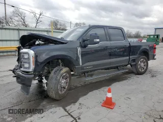 2024 Ford Super Duty F-250 SRW XL with VIN 1FT8W2BT9REE45485, listed as a Copart auction lot 49457685 with 21,713 mi miles and Salvage Title. Bid and sale history available at carsss.com. Image 1.