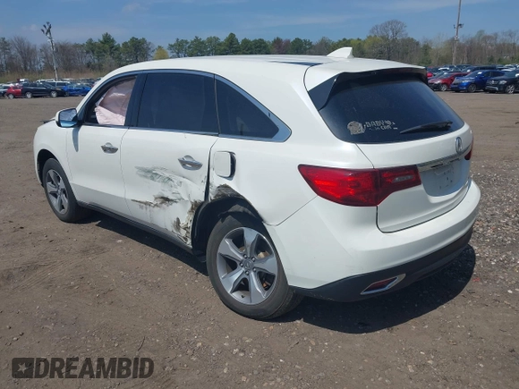 2014 Acura MDX with VIN 5FRYD4H20EB013598, listed as a IAAI auction lot 42097526 with 74,645 mi miles and . Bid and sale history available at DreamBid. Image 3.