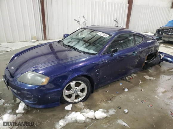 2006 Hyundai Tiburon GS with VIN KMHHM65D66U230533, listed as a Copart auction lot 87877565 with 155,039 mi miles and Non Repairable. Bid and sale history available at carsss.com. Image 1.