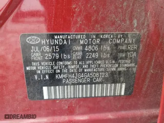 2016 Hyundai Azera Limited with VIN KMHFH4JG4GA508123, listed as a Copart auction lot 73846704 with 137,713 mi miles and Clean Title. Bid and sale history available at carsss.com. Image 12.