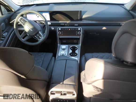 2025 Genesis GV80 Prestige with VIN KMUHEESC7SU212962, listed as a Copart auction lot 83525284 with 121 mi miles and Salvage Title. Bid and sale history available at DreamBid. Image 8.