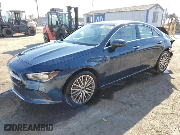 2022 Mercedes-Benz CLA 250 z VIN W1K5J4GB4NN251525, wystawiony jako Copart lot #74494414 z przebiegiem 45 792 mil mil oraz Szkoda całkowita • Salvage title. Historia ofert i sprzedaży dostępna na DreamBid. Obrazek 1.