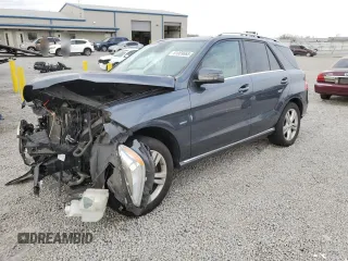 2012 Mercedes-Benz M 350 with VIN 4JGDA5HB1CA035741, listed as a Copart auction lot 51069665 with 150,644 mi miles and Salvage Title. Bid and sale history available at DreamBid. Image 1.