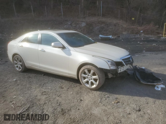 2014 Cadillac ATS Luxury AWD with VIN 1G6AH5RX7E0108443, listed as a Copart auction lot 49048765 with 128,285 mi miles and Salvage Title. Bid and sale history available at carsss.com. Image 4.