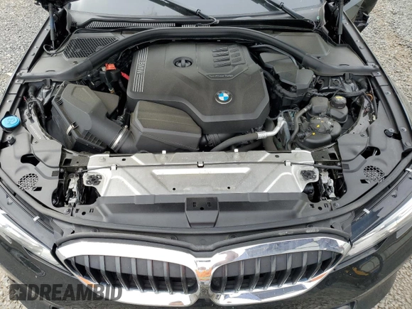 2019 BMW 3 Series 330i xDrive with VIN 3MW5R7J52K8A04913, listed as a Copart auction lot 58498355 with 59,091 mi miles and Salvage title. Bid and sale history available at DreamBid. Image 11.
