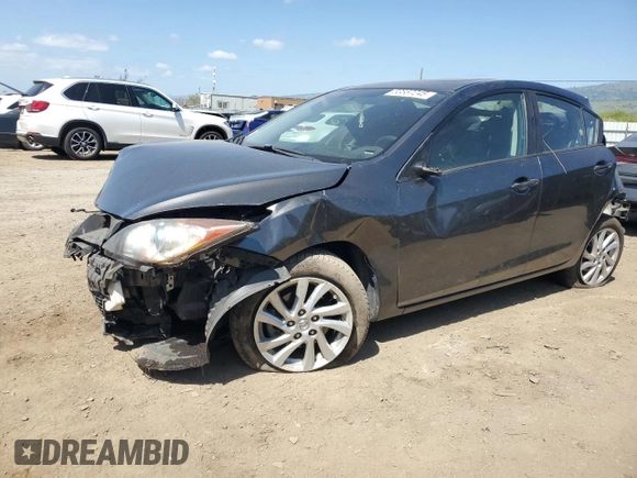 2012 Mazda 3 i Grand Touring with VIN JM1BL1W84C1643422, listed as a Copart auction lot 53557245 with 115,805 mi miles and Salvage Title. Bid and sale history available at DreamBid. Image 1.