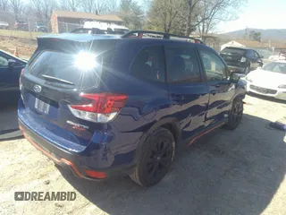 2024 Subaru Forester Sport with VIN JF2SKAGC5RH412374, listed as a IAAI auction lot 41764084 with 22,052 mi miles. Bid and sale history available at carsss.com. Image 4.