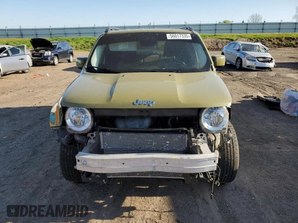 2015 Jeep Renegade Latitude z VIN ZACCJBBT3FPB87492, wystawiony jako Copart lot #56017335 z przebiegiem 112 084 mil mil oraz Szkoda całkowita • Salvage title. Historia ofert i sprzedaży dostępna na DreamBid. Obrazek 5.