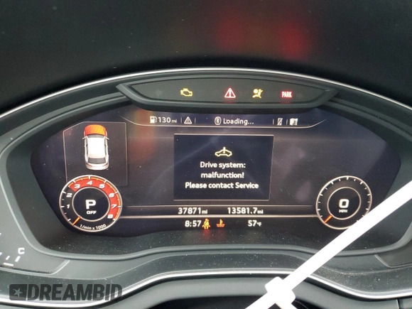 2020 Audi SQ5 Premium Plus with VIN WA1B4AFY0L2068513, listed as a Copart auction lot 54451455 with 37,871 mi miles and Salvage Title. Bid and sale history available at DreamBid. Image 9.