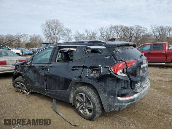 2020 GMC Terrain SLT with VIN 3GKALVEV5LL265232, listed as a Copart auction lot 46223335 with 94,704 mi miles and Salvage title. Bid and sale history available at DreamBid. Image 2.