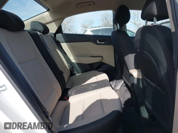 2022 Hyundai Accent SE with VIN 3KPC24A60NE190169, listed as a IAAI auction lot 41521911 with 22,089 mi miles and . Bid and sale history available at carsss.com. Image 8.