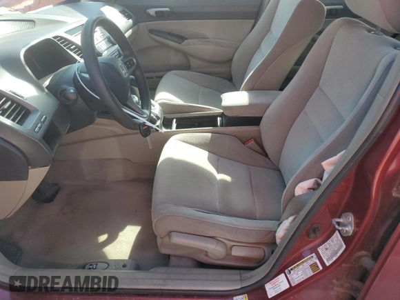 2011 Honda Civic LX with VIN 19XFA1F56BE026953, listed as a Copart auction lot 53395815 with 167,591 mi miles and Salvage Title. Bid and sale history available at DreamBid. Image 7.