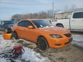 2006 Mazda 3 i with VIN JM1BK12F661446313, listed as a Copart auction lot 84544614 with 211,081 mi miles and Salvage Title. Bid and sale history available at carsss.com. Image 4.