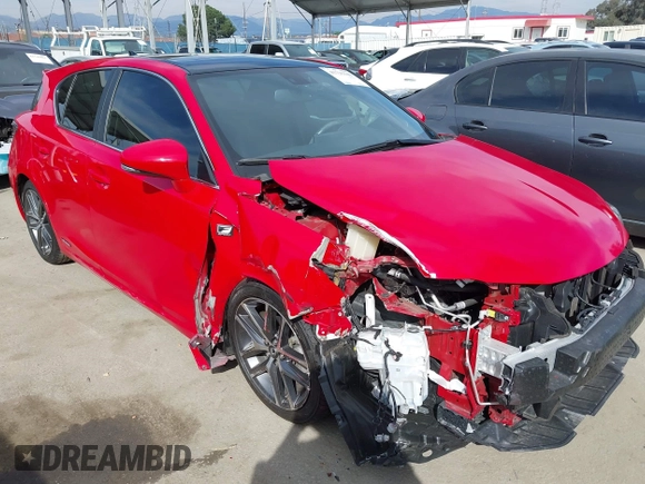 2014 Lexus CT 200h with VIN JTHKD5BH1E2181794, listed as a IAAI auction lot 41735349 with 41,146 mi miles and . Bid and sale history available at DreamBid. Image 1.