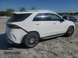 2021 Mercedes-Benz GLE 350 with VIN 4JGFB4JB9MA362951, listed as a Copart auction lot 52010995 with 44,988 mi miles and Salvage title. Bid and sale history available at DreamBid. Image 3.