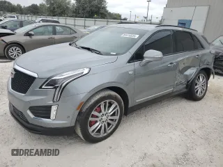 2023 Cadillac XT5 AWD Sport with VIN 1GYKNGRS1PZ118159, listed as a Copart auction lot 84418534 with 9,431 mi miles and Salvage title. Bid and sale history available at DreamBid. Image 1.