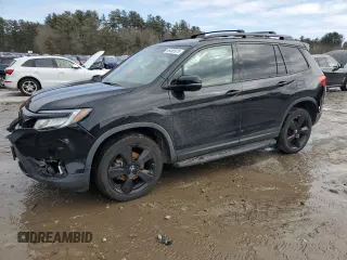 2019 Honda Passport Elite with VIN 5FNYF8H06KB003123, listed as a Copart auction lot 46466975 with 77,563 mi miles and Salvage Title. Bid and sale history available at carsss.com. Image 1.