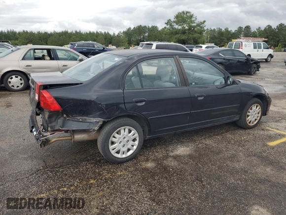 2004 Honda Civic LX with VIN 2HGES16554H543338, listed as a Copart auction lot 56353535 with 60,610 mi miles and Clean Title. Bid and sale history available at DreamBid. Image 3.