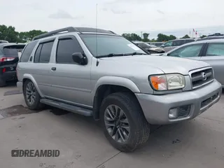 2003 Nissan Pathfinder LE z VIN JN8DR09Y03W800643, wystawiony jako IAAI lot #42373234 z przebiegiem 214 389 mil mil oraz . Historia ofert i sprzedaży dostępna na DreamBid. Obrazek 1.