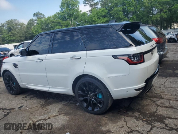 2022 Land Rover Range Rover Sport HST with VIN SALWS2RU4NA229832, listed as a Copart auction lot 55836095 with 47,540 mi miles and Salvage title. Bid and sale history available at DreamBid. Image 2.