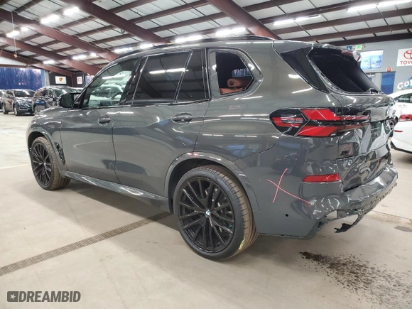 2025 BMW X5 M60i with VIN 5UX33EU06S9W32977, listed as a Copart auction lot 85755824 with 272 mi miles and Salvage Title. Bid and sale history available at carsss.com. Image 2.