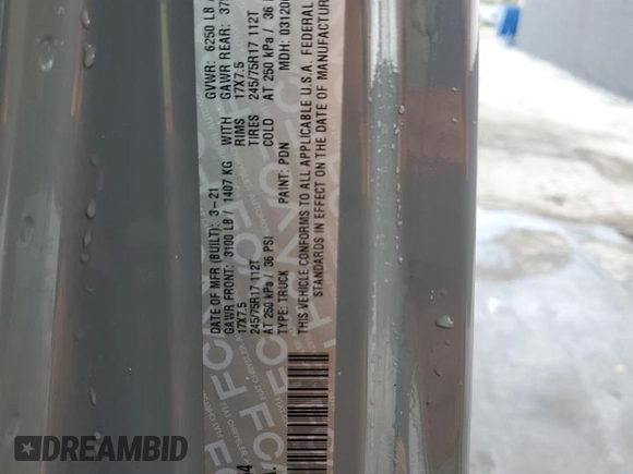 2021 Jeep Gladiator Sport S с VIN 1C6JJTAG1ML562354, выставлен на аукционе Copart как лот 54850185 с пробегом 67 473 миль миль и На запчасти • Non repairable. История ставок и продаж доступна на DreamBid. Изображение 12.
