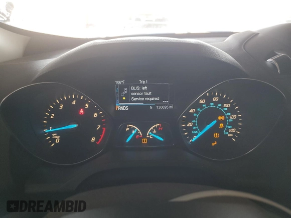 2015 Ford Escape Titanium with VIN 1FMCU0J91FUA17918, listed as a Copart auction lot 64525025 with 130,095 mi miles and Salvage title. Bid and sale history available at DreamBid. Image 9.