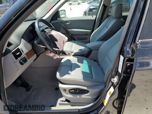 2007 BMW X3 3.0si with VIN WBXPC93447WF15699, listed as a Copart auction lot 66615254 with 105,166 mi miles and Salvage Title. Bid and sale history available at DreamBid. Image 7.