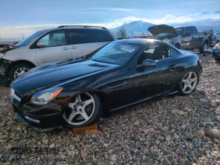 2014 Mercedes-Benz SLK-Class SLK 250 with VIN WDDPK4HA2EF080442, listed as a Copart auction lot 45159975 with 46,978 mi miles and Salvage Title. Bid and sale history available at carsss.com. Image 1.