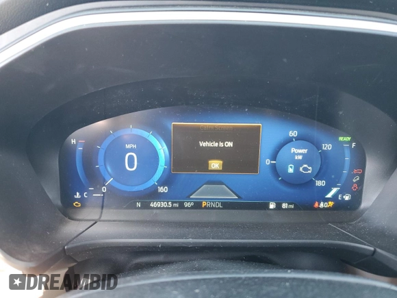 2021 Ford Escape SEL Hybrid with VIN 1FMCU9CZXMUA27278, listed as a Copart auction lot 55123635 with 46,930 mi miles and Salvage title. Bid and sale history available at DreamBid. Image 9.