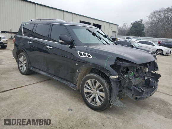 2017 Infiniti QX80 z VIN JN8AZ2NF9H9645499, wystawiony jako Copart lot #45890285 z przebiegiem 164 470 mil mil oraz Szkody całkowita. Historia ofert i sprzedaży dostępna na DreamBid. Obrazek 4.
