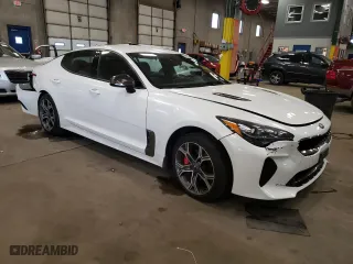 2019 Kia Stinger GT with VIN KNAE35LC0K6045212, listed as a Copart auction lot 52312874 with 73,185 mi miles and Salvage Title. Bid and sale history available at carsss.com. Image 4.