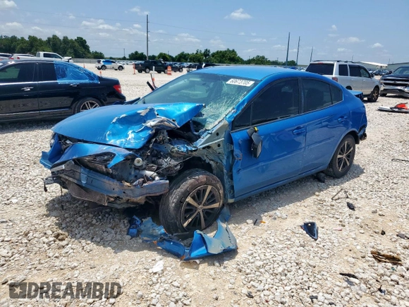 2020 Subaru Impreza Premium with VIN 4S3GKAV66L3602268, listed as a Copart auction lot 60673705 with 39,970 mi miles and Salvage title. Bid and sale history available at DreamBid. Image 1.