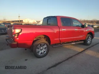 2020 Nissan Titan XD Platinum Reserve with VIN 1N6AA1FB9LN508763, listed as a Copart auction lot 46680825 with 560 mi miles and Salvage Title. Bid and sale history available at carsss.com. Image 3.