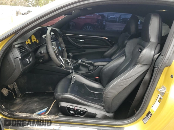 2015 BMW M4 with VIN WBS3R9C54FK334245, listed as a Copart auction lot 54086695 with 90,191 mi miles and Salvage title. Bid and sale history available at DreamBid. Image 7.