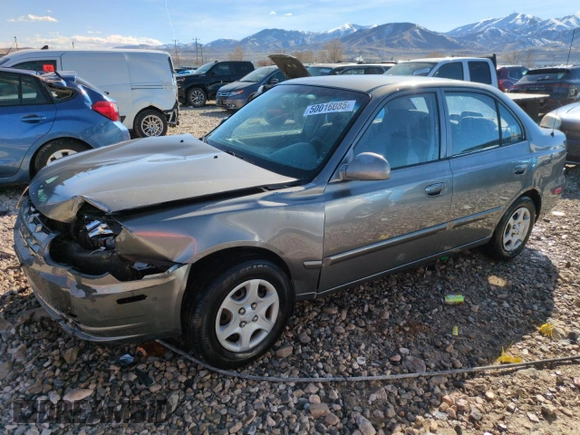 2004 Hyundai Accent GL with VIN KMHCG45C94U523529, listed as a Copart auction lot 50016085 with 188,120 mi miles and Salvage Title. Bid and sale history available at carsss.com. Image 1.