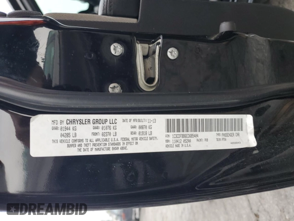 2014 Dodge Dart SXT with VIN 1C3CDFBB6ED685404, listed as a Copart auction lot 50248645 with 272,422 mi miles and Salvage Title. Bid and sale history available at carsss.com. Image 12.