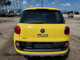 2014 FIAT 500L Trekking with VIN ZFBCFADH9EZ018889, listed as a Copart auction lot 71537264 with 76,430 mi miles and Salvage Title. Bid and sale history available at carsss.com. Image 6.