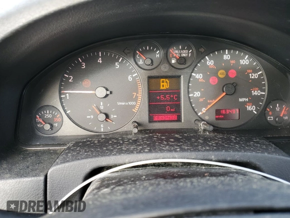 1998 Audi A6 with VIN WAUBA24B3WN114290, listed as a Copart auction lot 42051605 with 163,497 mi miles and Clean Title. Bid and sale history available at carsss.com. Image 9.