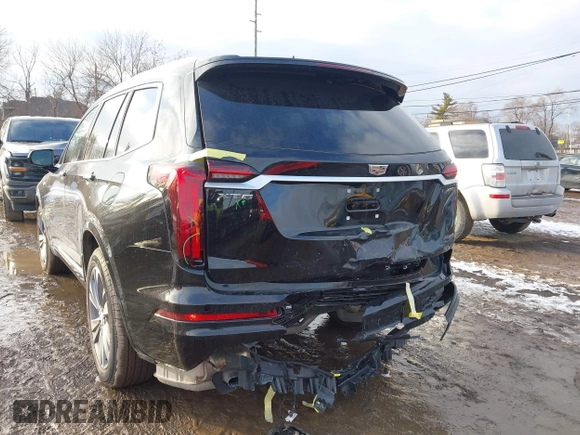 2025 Cadillac XT6 FWD Premium Luxury with VIN 1GYKPCRS6SZ104902, listed as a IAAI auction lot 41565224 with 4,735 mi miles and . Bid and sale history available at DreamBid. Image 6.