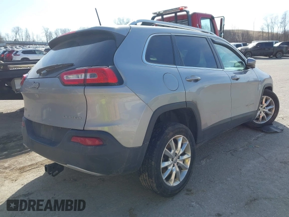 2016 Jeep Cherokee Limited with VIN 1C4PJMDB1GW175184, listed as a IAAI auction lot 41783596 with 171,673 mi miles and . Bid and sale history available at DreamBid. Image 4.