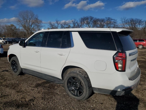 2021 Chevrolet Tahoe Commercial with VIN 1GNSKLED5MR311108, listed as a Copart auction lot 81626454 with 81,800 mi miles and Salvage Title. Bid and sale history available at carsss.com. Image 2.